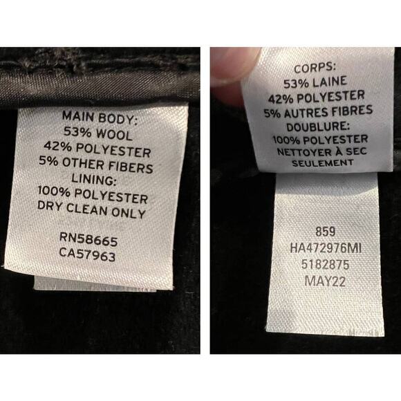 NWT Halogen Belted Wool Blend Coat Size Large - Picture 8 of 10